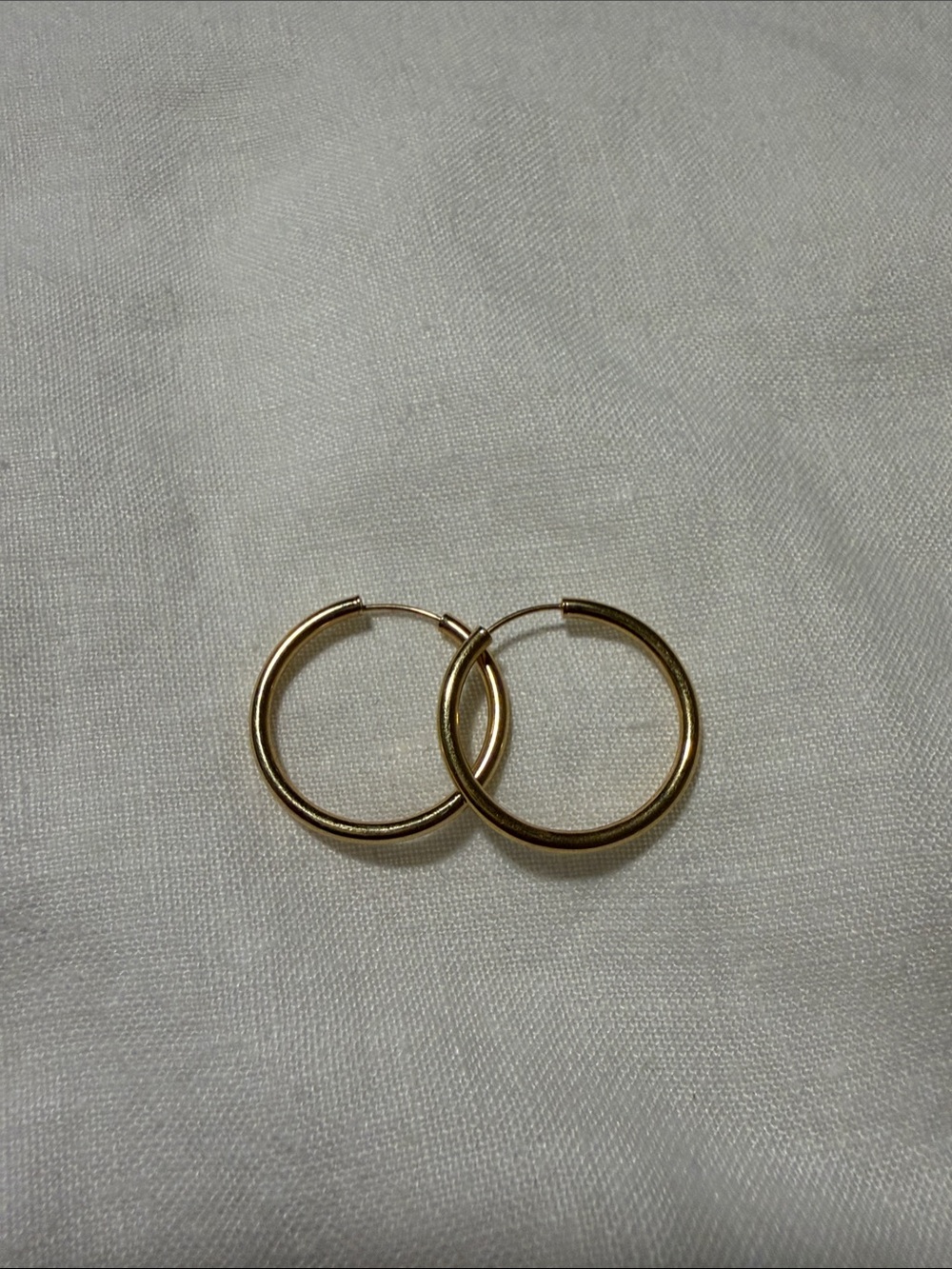 Classic Gold Hoop Earrings - Elegant Everyday Hoops 14k